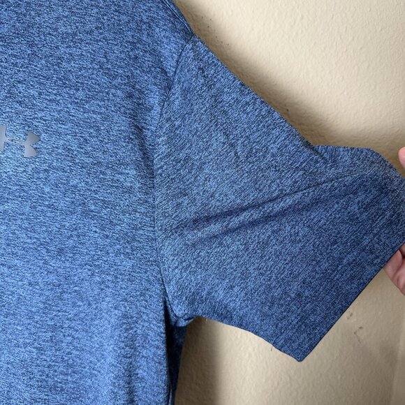 UNDER ARMOUR The Playoff Polo Loose Fit Blue Grey Size Medium - Picture 5 of 7